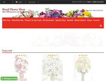Tablet Screenshot of brazilflowershop.com